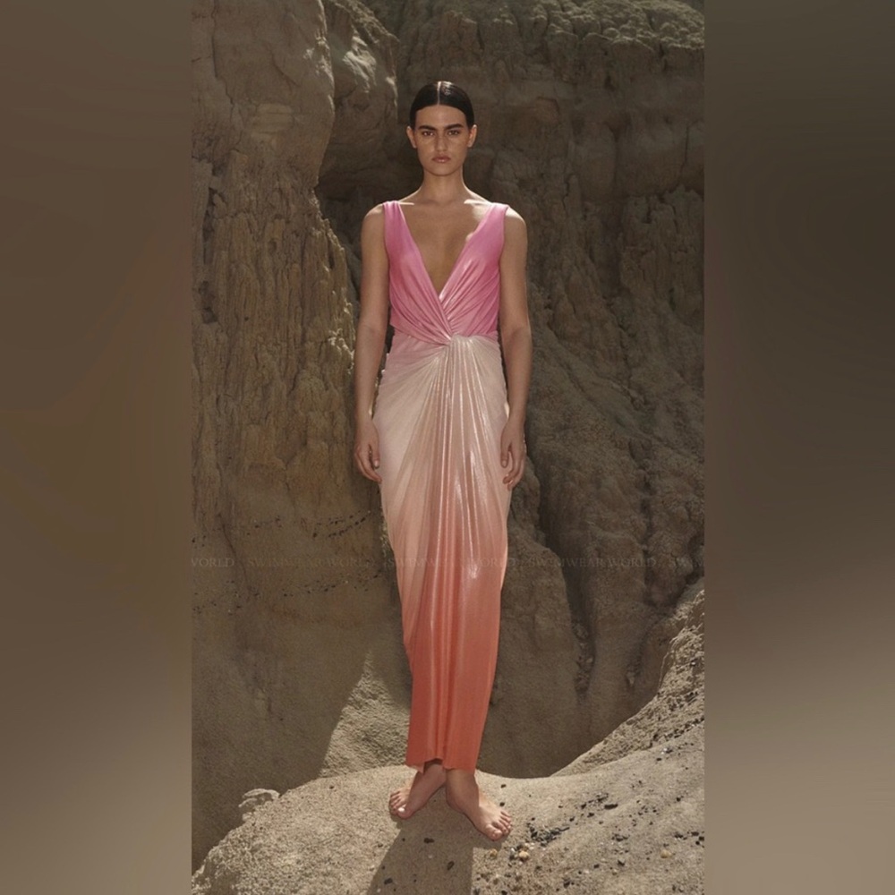 Baobab Collection Pink and Peach Maxi Dress